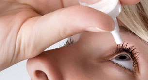 Applying eyedrops image