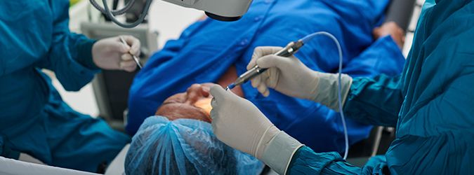 Surgery being performed image